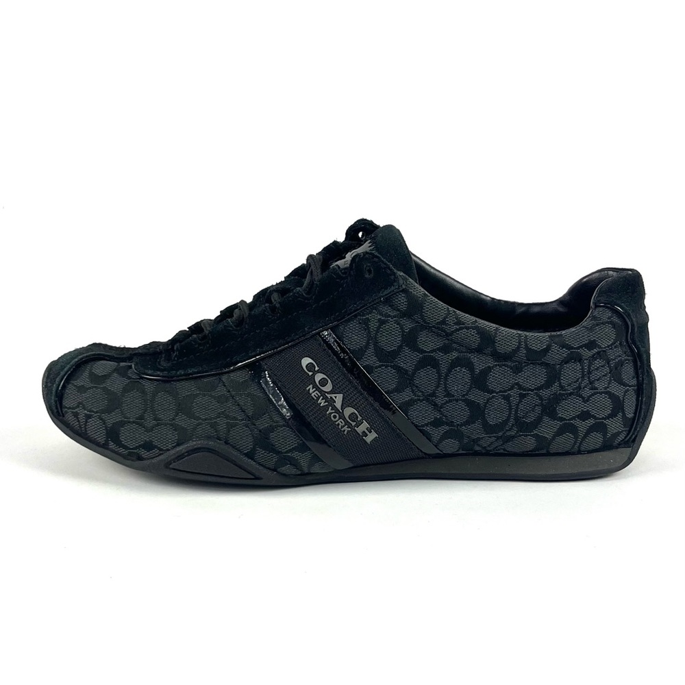 Coach Rosalita Black Signature Mini Monogram Sneakers - Picture 2 of 7